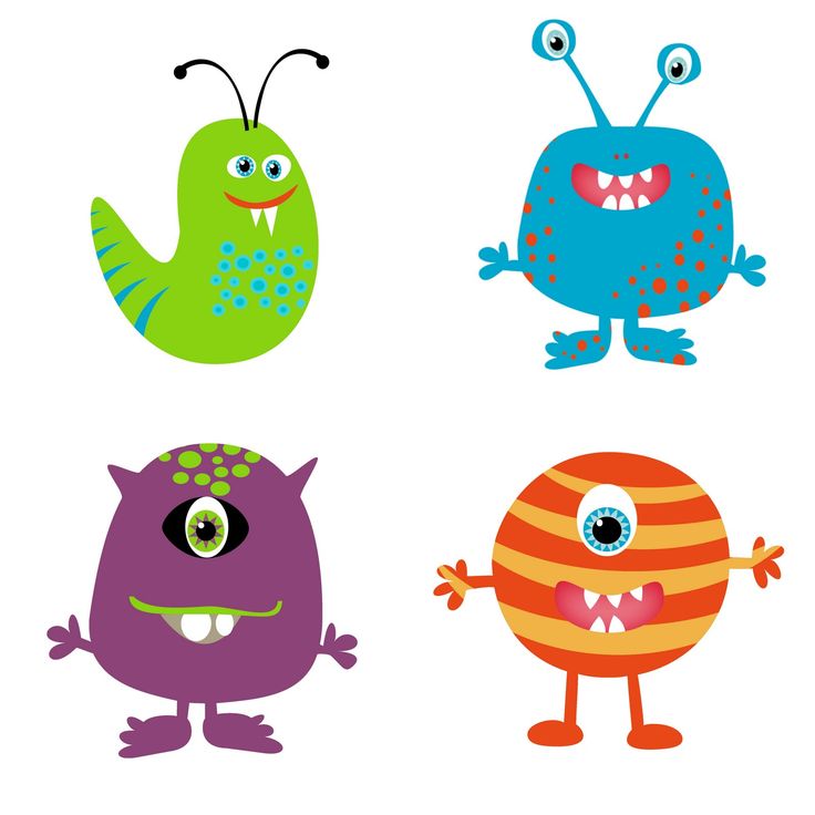 Cute Monster Clipart - Tumundografico