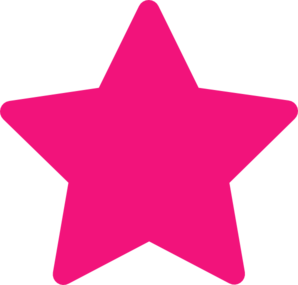 Light pink stars clipart on transparent background