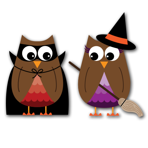 Halloween Owls Clip Art SVG – DesignAbility