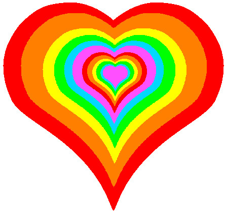 Pictures Of Rainbow Hearts - ClipArt Best