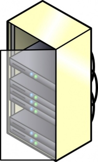 Rack Mounted Blade Servers clip art | Download free Vector