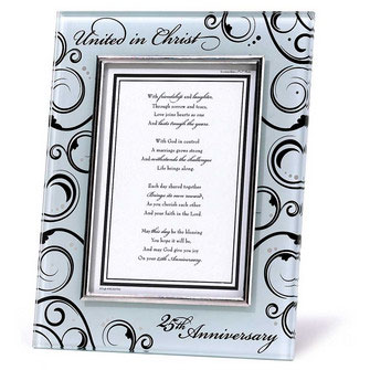 Glass Photo Frame - 25th Anniversary [PFG-17] - $21.99 : Find ...