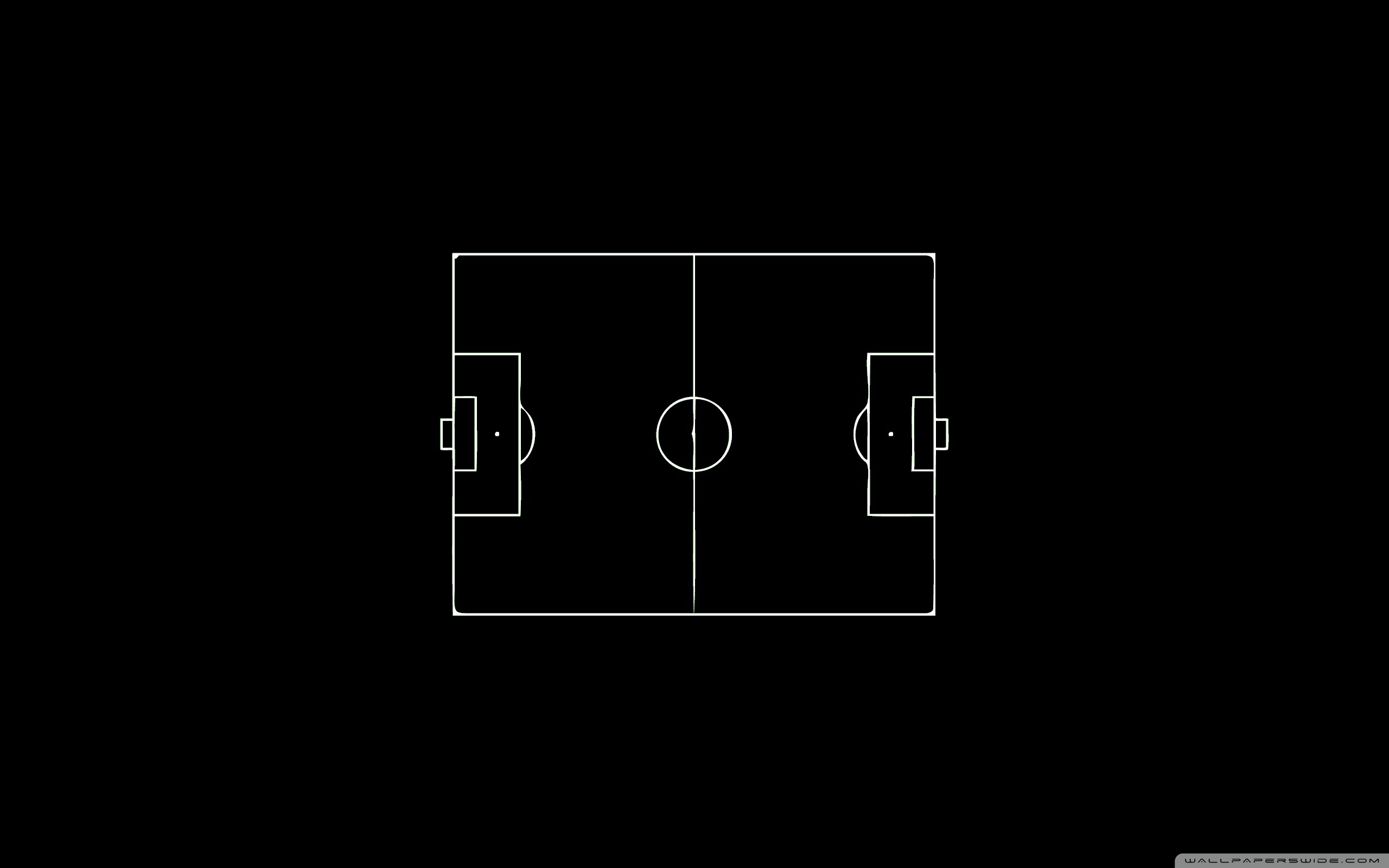 soccer field, layout, black and white
