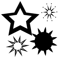 Star Shapes - Photoshop