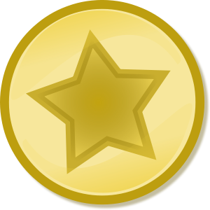 Yellow circled star Clipart, vector clip art online, royalty free ...