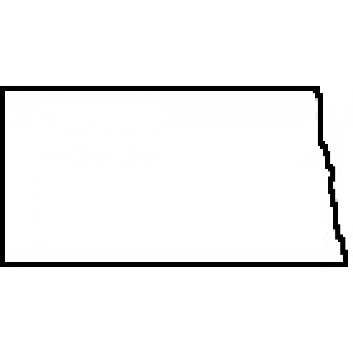 Teacher State of North Dakota Outline Map Rubber Stamp