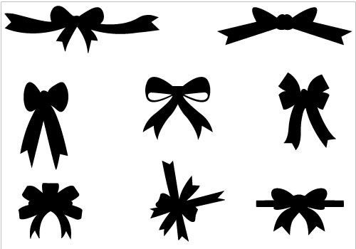 Clipart ribbon black and white