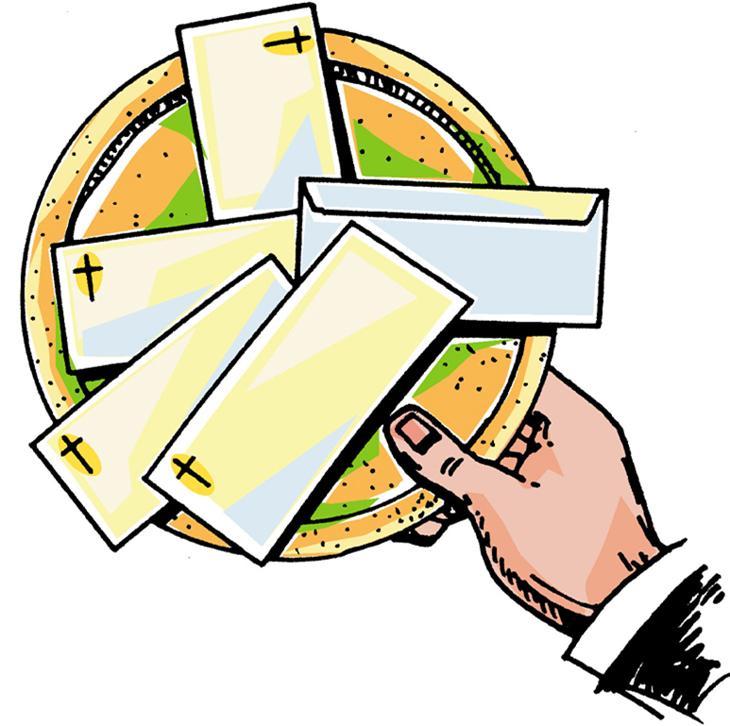 Church Giving Offering Clipart
