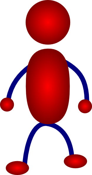 Standing Stick Man Parent Clip Art - vector clip art ...