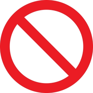 No symbol circle with slash prohibition sign Photo | Free Download