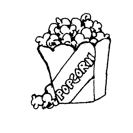 Popcorn Clip Art Outline - Free Clipart Images