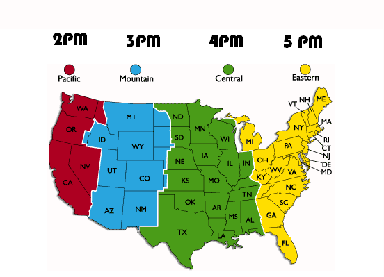 Map Of Us Time Zones Printable - ClipArt Best