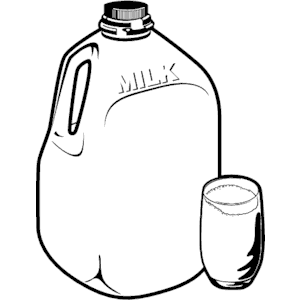 White milk clipart