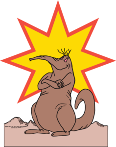 Proud Anteater Clip Art - vector clip art online ...