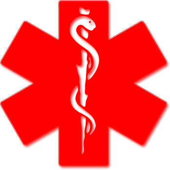 Pharmacy Medical Clipart - red medical alert emt category 1