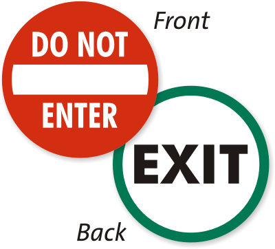 Do Not Enter Door Signs
