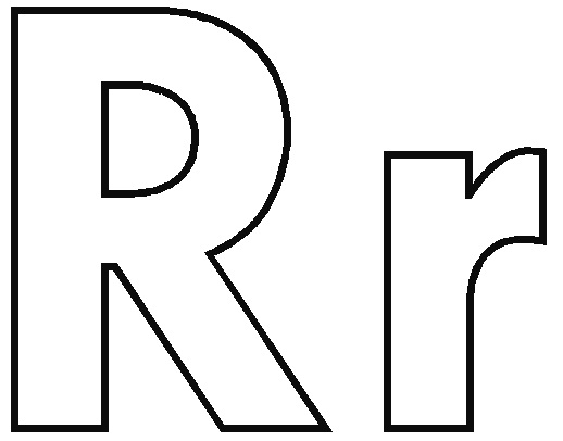 Letter R Coloring Pages #4733