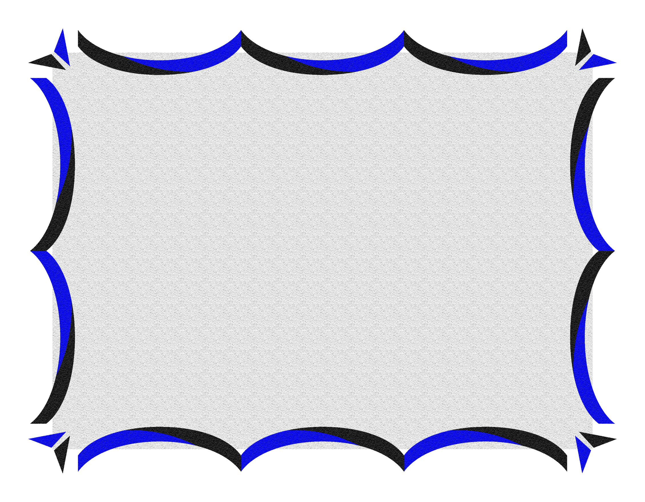 Dark blue outline clipart frames and borders