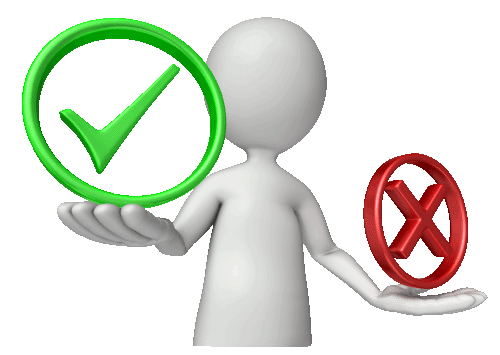 Yes no clipart
