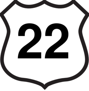 Route sign clip art