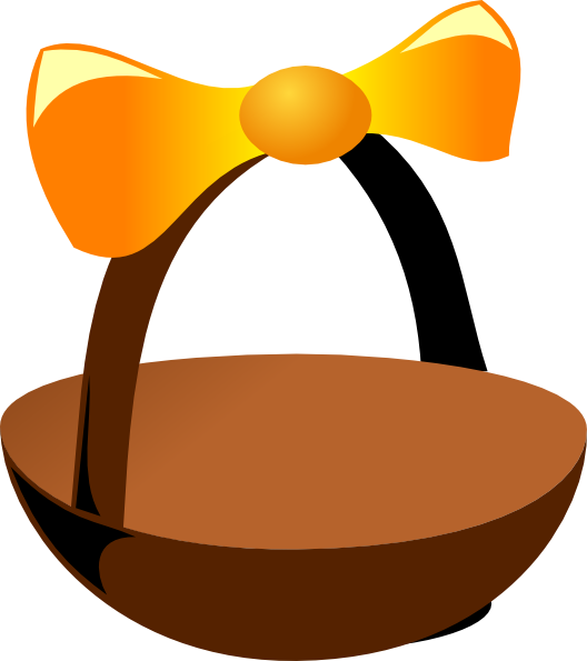 Empty Easter Basket Clipart