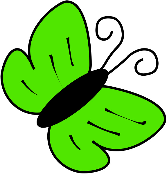 Green Butterfly Clipart - Free Clipart Images