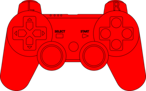 Ps3 Controller Red Clip Art - vector clip art online ...