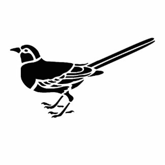 Black Bird Photo Statuettes, Cutouts & Sculptures | Zazzle
