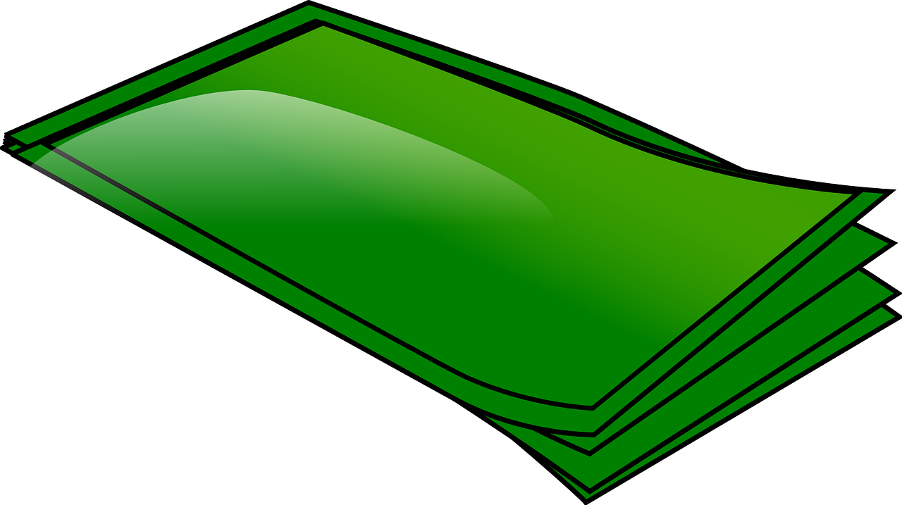 Money bill clipart