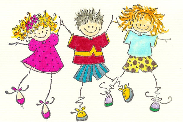 cartoon-children-playing - Yarnton Preschool