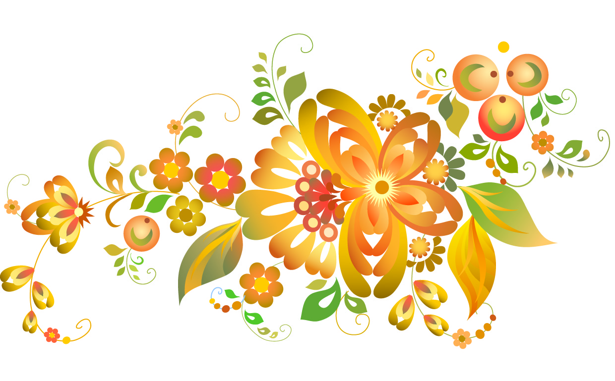 Beautiful flower pattern vector Free Vector