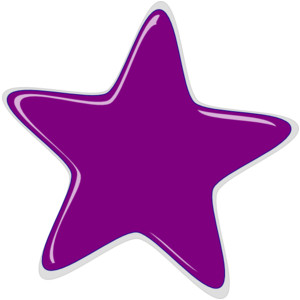 Purple Star clip art - Polyvore