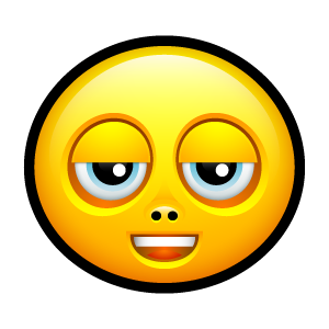 Sleepy Yellow Smiley Icon, PNG ClipArt Image