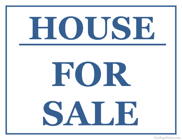 Printable For Sale Signs