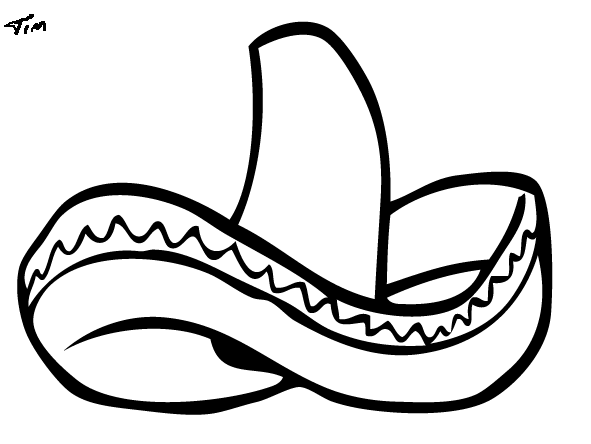 Cinco De Mayo Clip Art Black And White - ClipArt Best