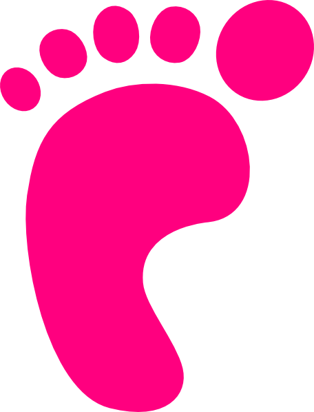 Pink Foot Clip Art - vector clip art online, royalty ...