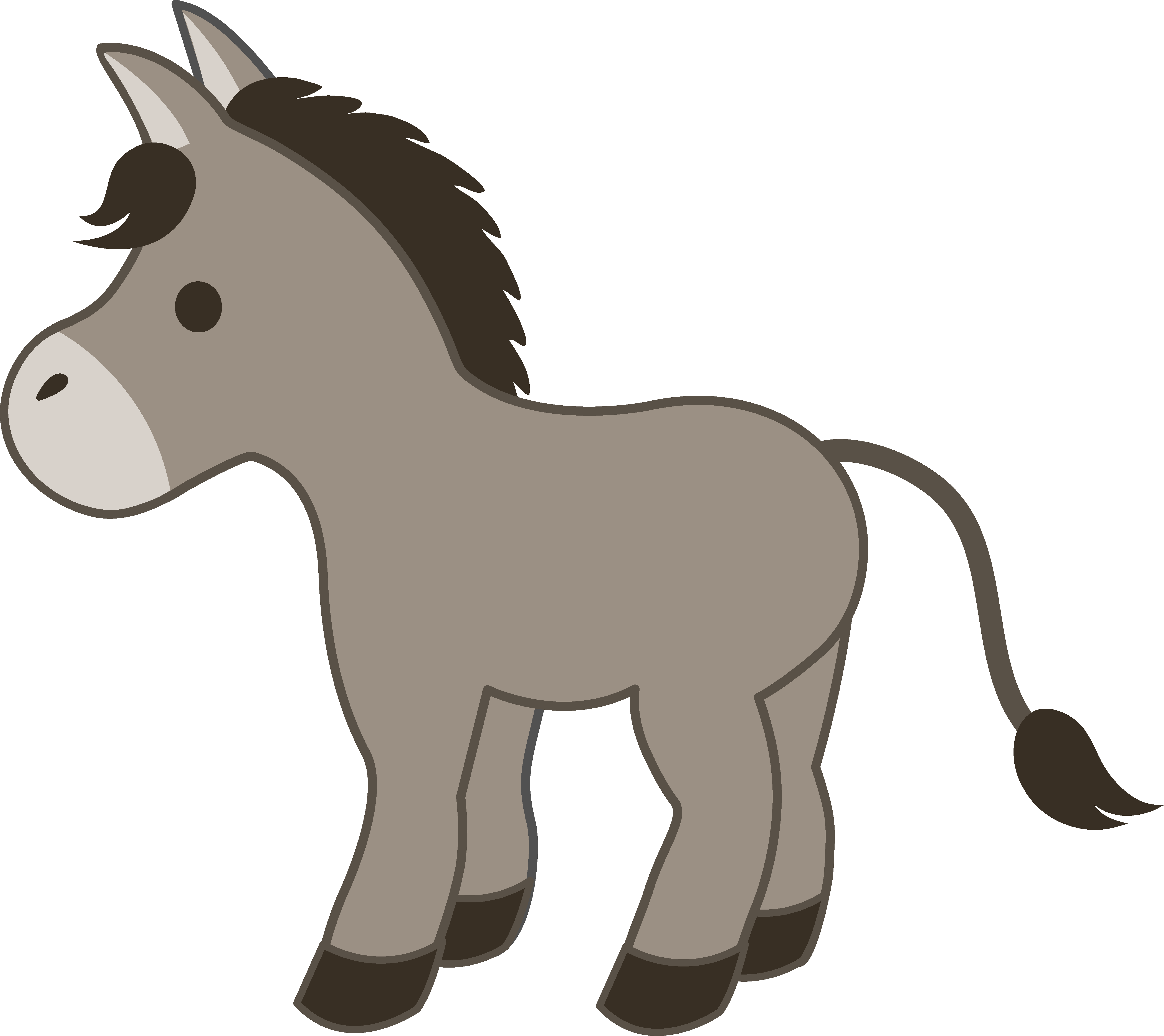 Donkey Cartoon Clip Art