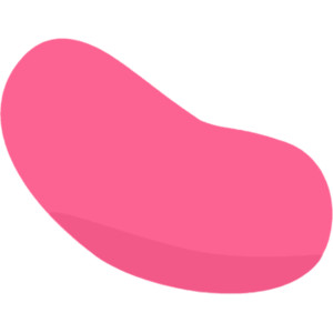 Pink Jelly Bean Clip Art - Polyvore