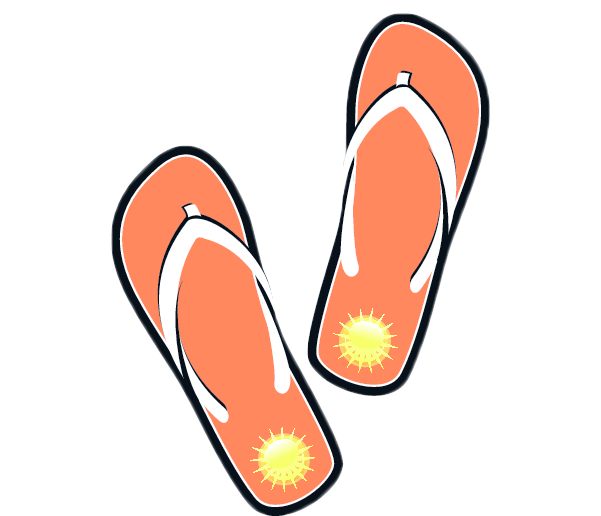 Clip art flip flops 4 flip flop clipart 6 2 clipartcow 3 - Clipartix