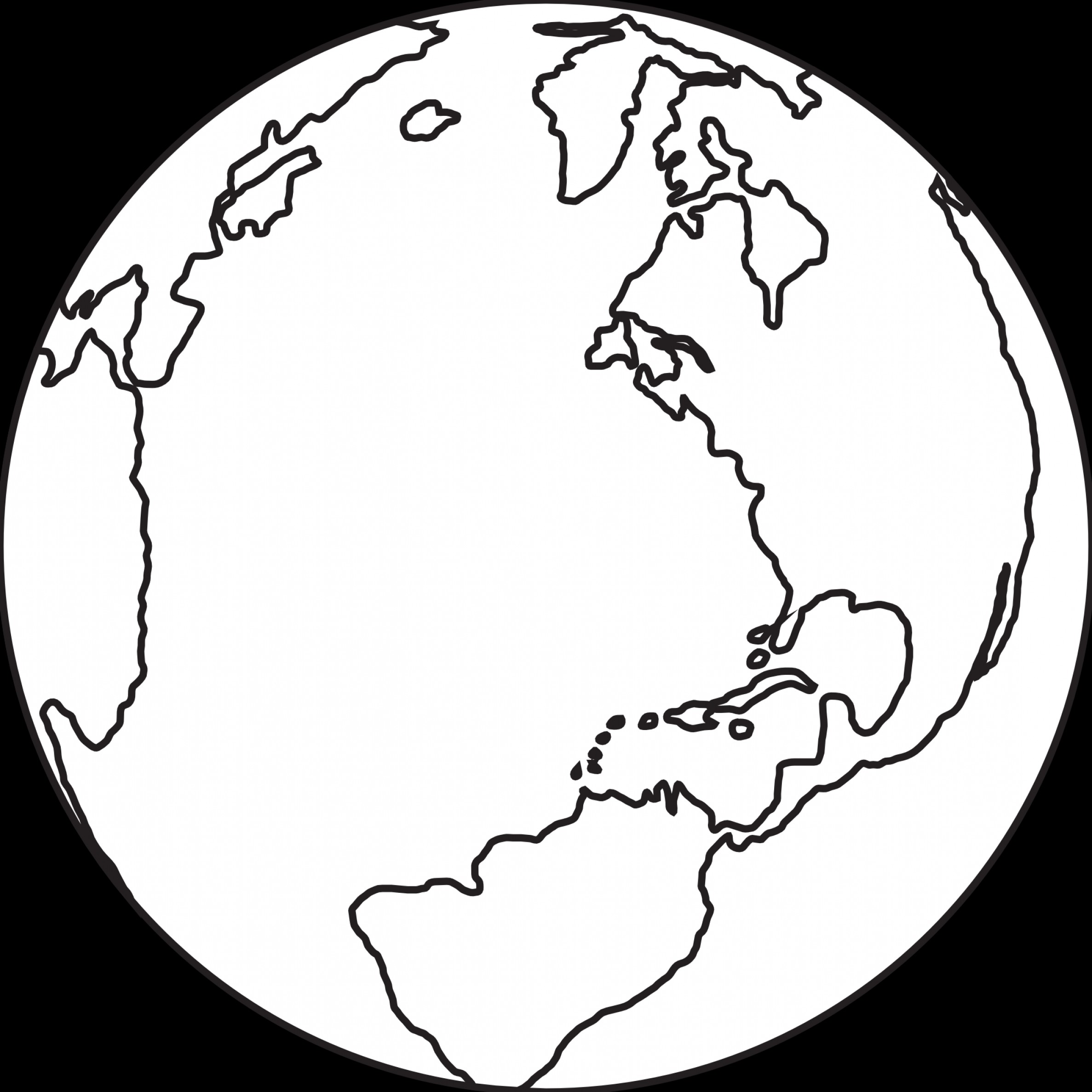 Best Globe Line Art Picture | ClipArTidy