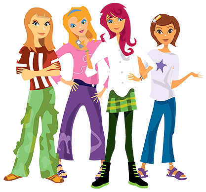 Group Of Girl Friends Clipart - Free Clipart Images