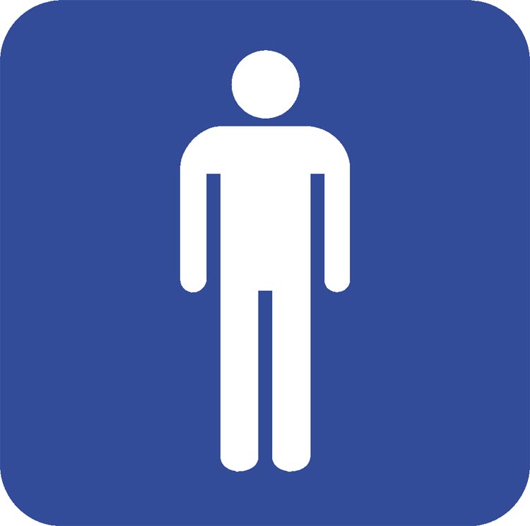Male Bathroom Sign