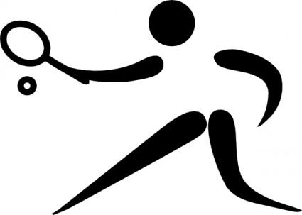 Olympic Sports Tennis Pictogram clip art Vector clip art - Free ...