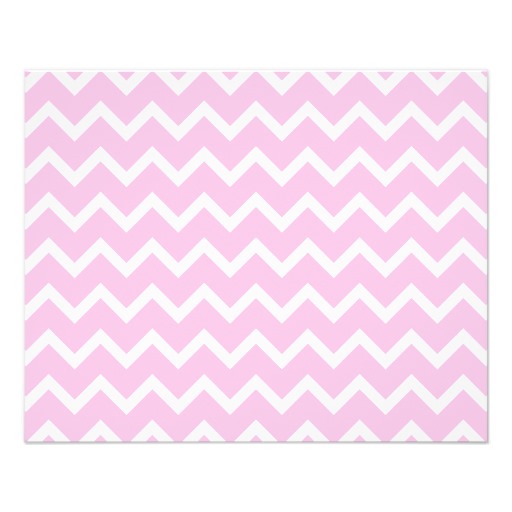 Pale Pink and White Zigzag Pattern. Flyer at Zazzle.