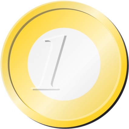 Download One Euro Coin clip art Vector Free