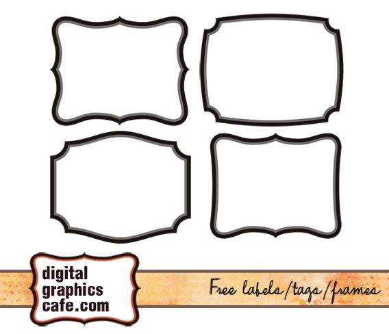 443 views Free digital labels, frames, digital scrapbooking | Digital ...