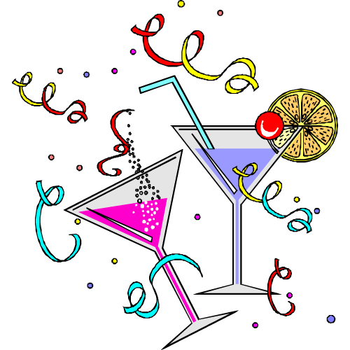 Free Party Clipart Birthday Cake Balloons And Confetti Clip Art