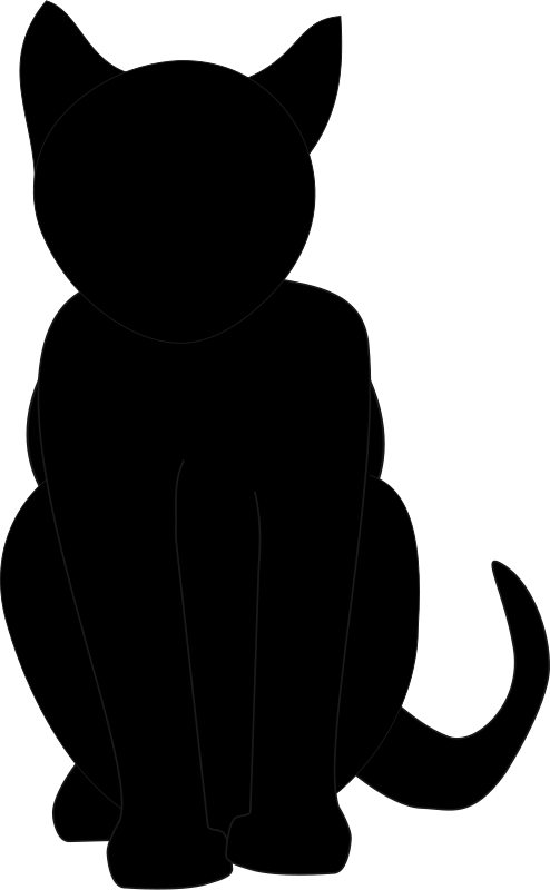 Clipart - Black Cat