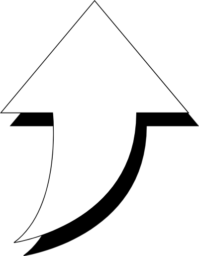 Free Stock Photos | Illustration Of A Curved Up Arrow | # 3621 ...