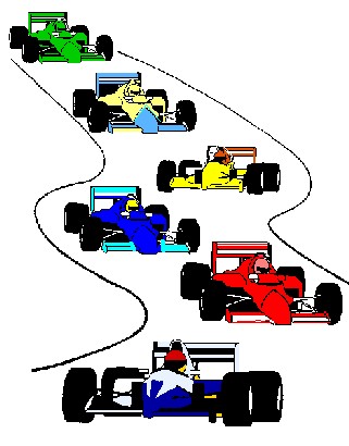 Dirt track car clipart